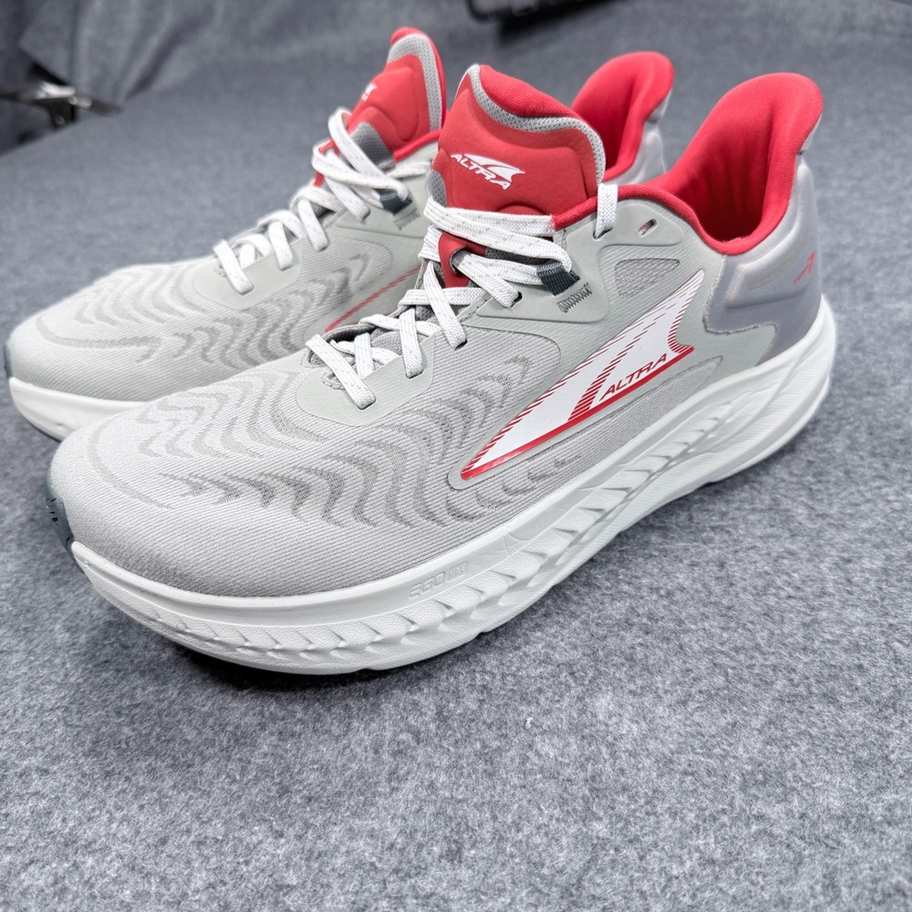 Altra Torin 7 Mens Road Running Shoes Gray Red AL0A82C3062 Size 9.5